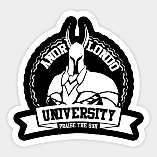 Anor Londo University (White) Sticker